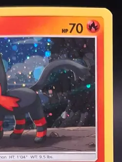 Pokemon TCG Litten 24/149 Sun & Moon Cosmos Galaxy Holo Promo Card LP - Image 2