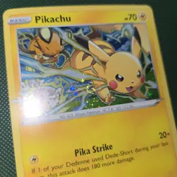 WHOLE SWIRL 💫 Pikachu 049/195 Cosmos Holo Snowflake Stamped Pokemon Card - Image 2