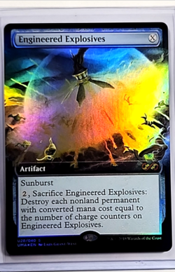 MTG Magic the Gathering Ultimate Masters Box Topper Foil Engineered Explosives - Image 1