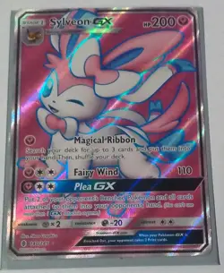 Pokemon Sylveon GX Full Art Ultra Rare Holo SM-Guardians Rising 140/145 Card - Image 1