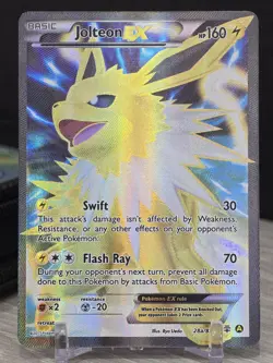 Pokemon Card TCG Jolteon EX 28a/83 Generations Ultra Rare Holo 2017 Full Art - Image 5