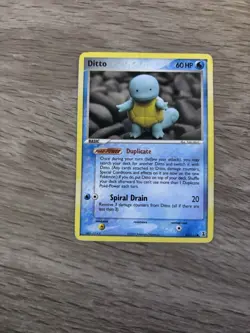 Pokemon EX Delta Species Ditto Card Lot of 4 Squirtle Geodude - Image 5