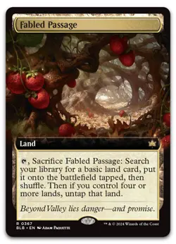 Fabled Passage (Extended Art) #367 (NM) Bloomburrow BLB Magic MTG - Image 1