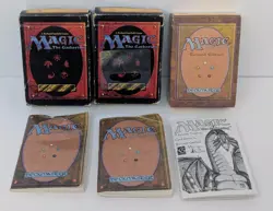 Magic MTG Revised & 4th Edition Empty Starter Deck boxes w/ Guidebooks Lot Of 3! - Image 1