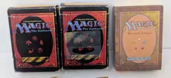 Magic MTG Revised & 4th Edition Empty Starter Deck boxes w/ Guidebooks Lot Of 3! - Image 3