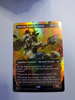 MTG: Muerra, Trash Tactician (Borderless) (Raised Foil) (LP): Bloomburrow - Image 1
