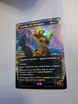 MTG: Camellia, the Seedmiser (Borderless) (Raised Foil) (LP): Bloomburrow - Image 3