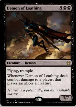 Demon of Loathing R Theros Beyond Death 292 NM MTG x1 - Image 1