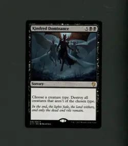 LP MTG Kindred Dominance Commander 2017 018/309 Regular Rare Black - Image 1