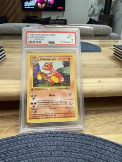 Charmeleon PSA 9 1st Edition Base Set 24/102 English 1999 Pokemon UK Seller - Image 1