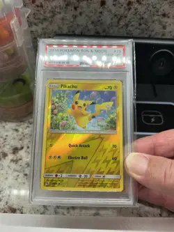 2019 Pokemon Pikachu Hidden Fates Reverse Holo 19/68 PSA 10 - Image 3