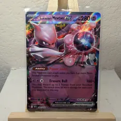 Team Rocket's Mewtwo EX 81/182 Destined Rivals Holo Pokemon TCG - Image 1