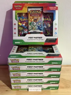 (LOT OF 6) - Pokemon TCG First Partner Illustration Collection Series 1 - Image 1