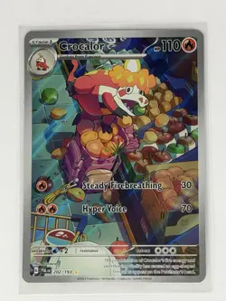 Pokemon Crocalor 202/193 Sv02: Paldea Evolved Illustration Rare Holo - Image 1