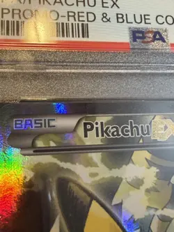 2016 POKEMON XY BLACK STAR PROMO RED & BLUE COLL FULL ART/PIKACHU EX PSA 8 - Image 4