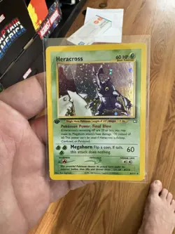 Heracross Holo Rare 1st Edition Neo Genesis 6/111 Pokemon TCG NM/LP+ - Image 1