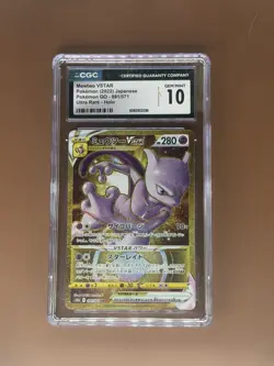 Pokemon Mewtwo VSTAR 091/071 S10b Pokemon GO Ultra Rare Holo CGC 10 Japanese - Image 1