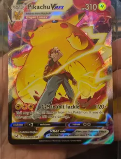 Pokemon Pikachu VMAX TG17/TG30 Full Art Trainer Gallery Holo Lost Origin NM - Image 1