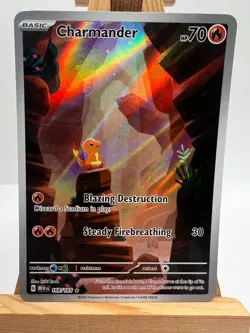 Pokemon TCG - S&V 151 - 168/165 Charmander - Illustration Rare - NM/M - Image 1