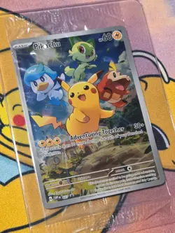 Pokemon TCG Pikachu Sealed SVP Black Star Promos SVP027 Holo Promo - Image 1