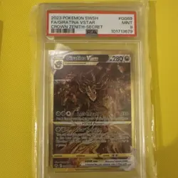 2023 POKEMON SWORD & SHIELD CROWN ZENITH SECRET FULL ART/GIRATINA VSTAR PSA 9 - Image 1