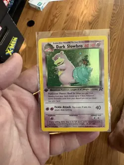 DARK SLOWBRO HOLO 1ST EDITION RARE # 12/82 TEAM ROCKET Pokemon Vintage NM/LP+ - Image 1