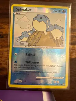 Spheal 102/123 Common Mysterious Treasures Pokemon Reverse Holo Near Mint - Image 1