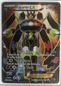 Pokemon Zygarde EX Promo Alternate Art Holo 054A/124 190 HP Land's Wrath - Image 1