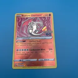 Radiant Charizard POKEMON GO HOLO RARE Lot X8 (NM) Pokemon - Image 5