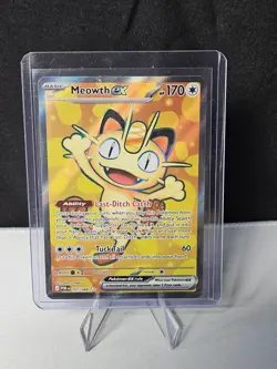 MEOWTH EX ULTRA RARE POKEMON HOLO PERFECT ORDER 107/88 NM - Image 1