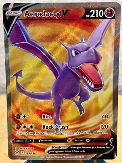 Lost Origin Aerodactyl V 179/196 Ultra Rare Pokemon NM/M - Image 1