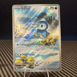 Pokemon: Piplup Illustration Rare IR Holo Full Art 098/094 (Near Mint) - Image 1