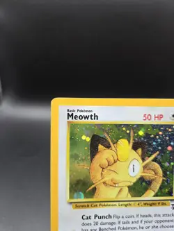 Pokemon TCG Meowth 10/53 Wotc Promo Holo MP - Image 2