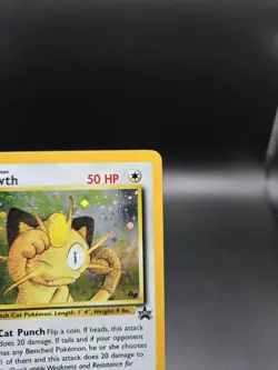 Pokemon TCG Meowth 10/53 Wotc Promo Holo MP - Image 3