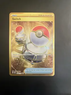 Pokemon Switch 206/165 Sv: Scarlet & Violet 151 Hyper Rare Gold Holo - Image 1