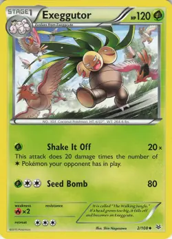 Exeggutor 2/108 XY - Roaring Skies Uncommon Normal MP Pokemon TCG - Image 1