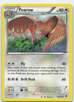 Fearow 79/119 XY - Phantom Forces Uncommon Normal MP Pokemon TCG - Image 1