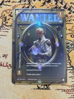Wonders of the First: Alt Art Frameless Foil “Wanted” A22-220/402 - Image 1