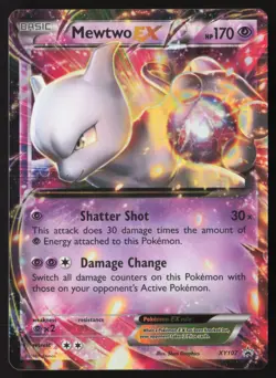 Mewtwo ex - XY107 - Black Star Promo - Pokemon Card - LP - Image 1