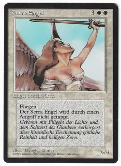 ►Magic-Style◄ MTG - Serra Angel - German Revised FBB - Good - Image 1