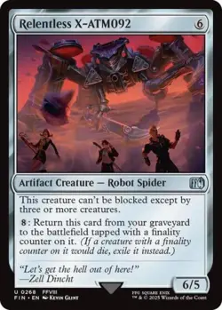 Relentless X-ATM092 -Foil Near Mint MTG Universes Beyond: FINAL FANTASY - Image 1