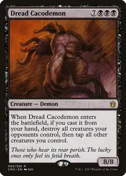 MTG - Dread Cacodemon - Commander Anthology - X1 - (LP) - - Image 1