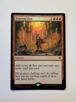 Irencrag Feat - FOIL - MTG Throne of Eldraine - NM - Image 1