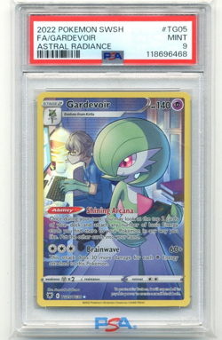 2022 Pokemon SWSH Astral Radiance TG05 Gardevoir Full Art PSA 9 - Image 1