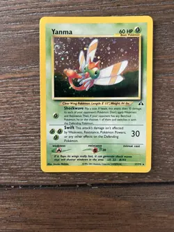 2001 Pokemon Neo Discovery Yanma Holo #17/75 LP SWIRL - Image 1