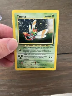 2001 Pokemon Neo Discovery Yanma Holo #17/75 LP SWIRL - Image 2