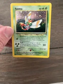 2001 Pokemon Neo Discovery Yanma Holo #17/75 LP SWIRL - Image 5