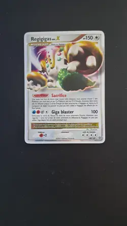 Carte Pokemon Regigigas Niv X 100/100 Dimant et Perle Tempete FR - Image 1