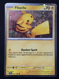 SWIRL Pikachu 051 /162 Stamped 2026 Pokemon Day 30th Anniversary Promo Cosmo NM - Image 1