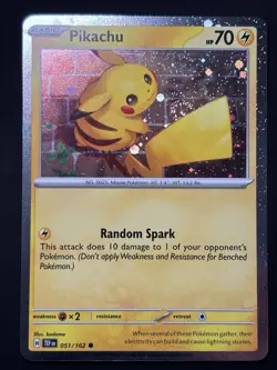 SWIRL Pikachu 051 /162 Stamped 2026 Pokemon Day 30th Anniversary Promo Cosmo NM - Image 2